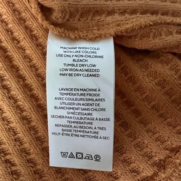 Free People Waffle Knit Surplice Back Top In Canyon Moon Size Extra Small - Picture 11 of 12